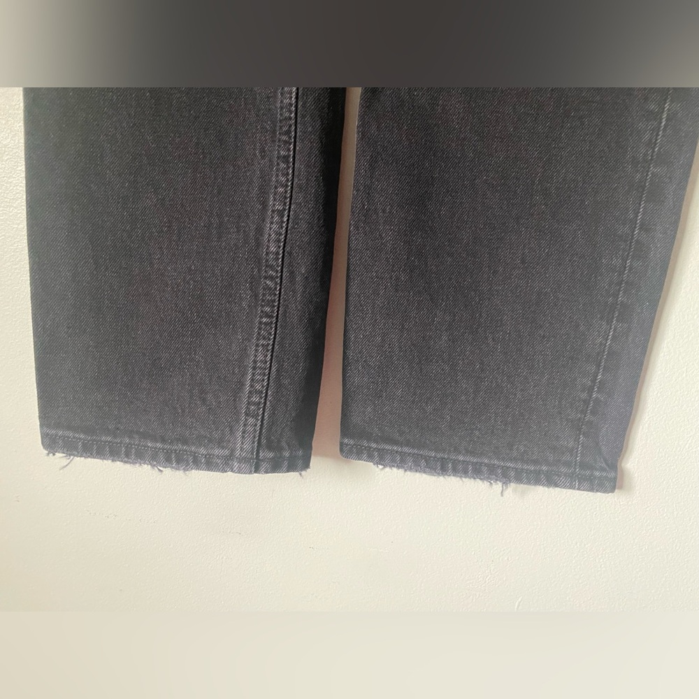 Abercrombie and Fitch The 90’s Straight Ultra High Rise Black Criss Cross 23 - Picture 4 of 7